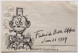 Item #266788 Signed Original Cartoon Drawing of Happy Hooligan. Frederick Burr OPPER, 1857 - 1937