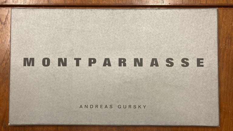 Item #267312 Andreas Gursky: Montparnasse; LACKING THE ORIGINAL PHOTOGRAPH. Andreas GURSKY, Hans IRREK, Jean DUBUISSON, Ursula TRUBENBACH.