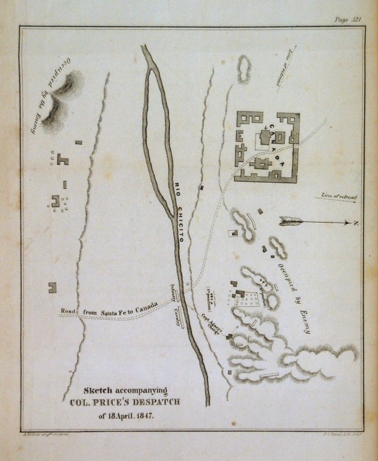 Item #267680 Sketch accompanying Col. Price's Despatch of 18 April. 1847. U S. Government.