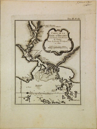 Item #267813 Carte de la Baye d'Hocsieu et des Entrees de la Riviere de Chang, Dans la Province...
