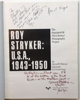 Item #267828 Roy Stryker: U.S.A., 1943-1950, The Standard Oil (New Jersey) Photography Project....