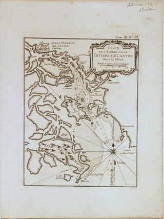 Item #267837 Carte de l'Entree de la Riviere de Canton dans la Chine. Jacques Nicolas BELLIN