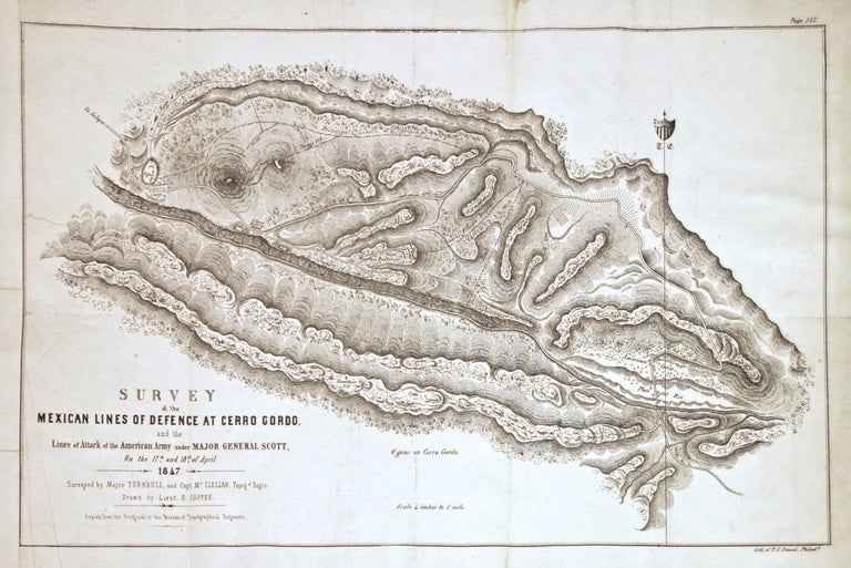 Item #268037 Survey of the Mexican Lines of Defence at Cerro Gordo and the Lines of Attack of the American Army under Major General Scott, On the 17th and 18th of April 1847. Lieut. H. COPPEE.