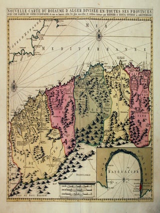 Item #269226 Nouvelle Carte Du Roiaume D'Alger Divisee En Toutes Ses Provinces, Avec Une partie...