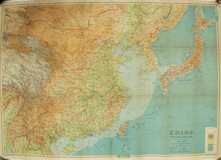 Item #269442 China with Japan and Korea. John BARTHOLOMEW.