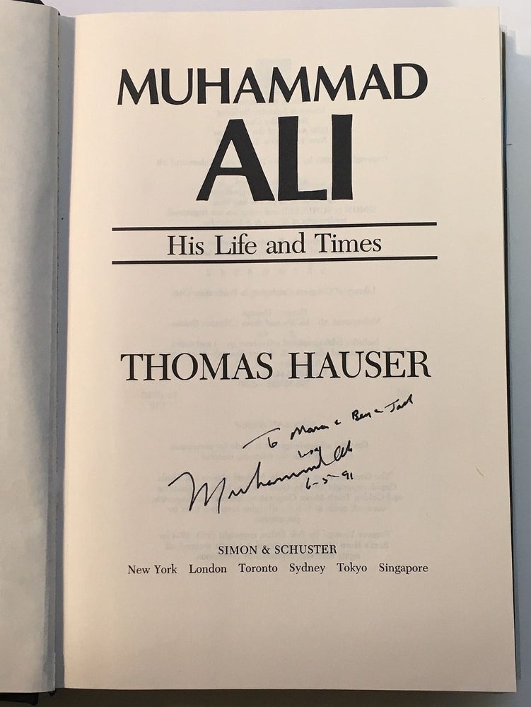 Item #271291 Muhammad Ali: His Life and Times. Thomas HAUSER.