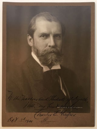 Item #271739 Superb inscribed photograph. Charles Evans HUGHES, 1862 - 1948