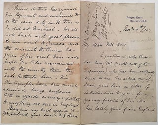 Item #272039 Rare Autographed Letter Signed. Arthur Frederick PICKARD, 1844 - 1880