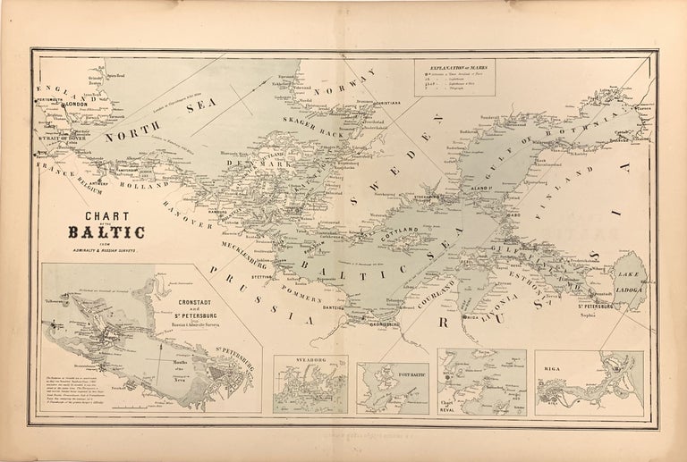 Item #272208 Chart of the Baltic from Admiralty & Russian Surveys. Charles DESILVER.