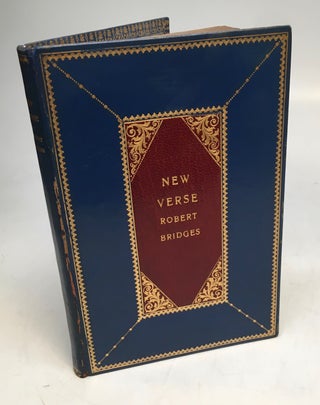 Item #272546 New Verse Written in 1921. Robert BRIDGES