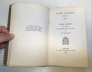 New Verse Written in 1921