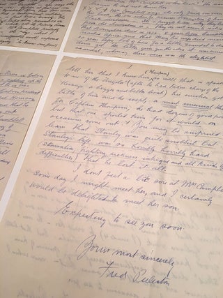 Lengthy and historically important Autographed Letter Signed to his editor on personal letterhead