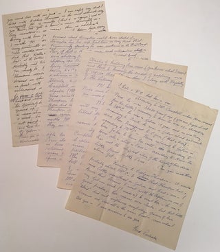 Lengthy and historically important Autographed Letter Signed to his editor on personal letterhead