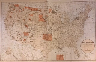 Item #272708 Map showing the location of the Indian Reservations within the limits of the United...