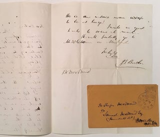 Item #272828 Autographed Letter Signed to a fellow doctor. J. S. BUTLER, 1823 - 1877