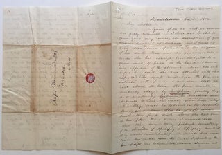 Item #273071 Sad Autographed Letter Signed on the death of his daughter Louisa. Charles WOODWARD,...