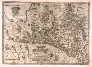 Item #273298 Hollandiae Antiquorum Catthorum Sedis Nova Descriptio. Abraham ORTELIUS