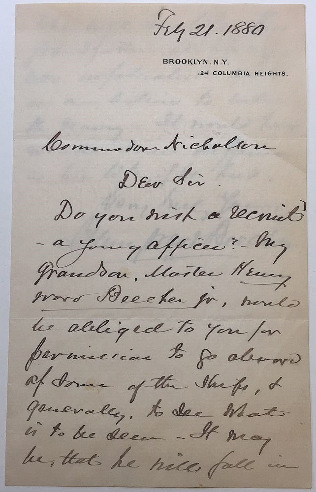 Item #273304 Autographed Letter Signed twice. Henry Ward BEECHER, 1813 - 1889.
