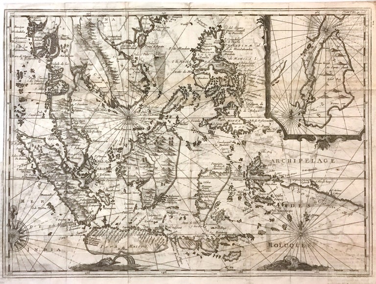 Item #273380 [Southeast Asia]; Rare 1725 Map of East Indies and South East Asia. RENNEVILLE.