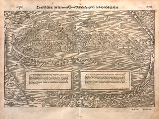 Item #273439 Contrasehtung der furnemen Statt Venedig/sampt den umbligenden Inseln; 1550 Early...