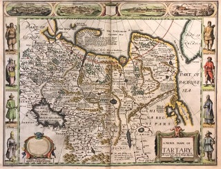 Item #273459 A Newe Mape of Tartary; 1626 John Speed Map of Tartary. John SPEED