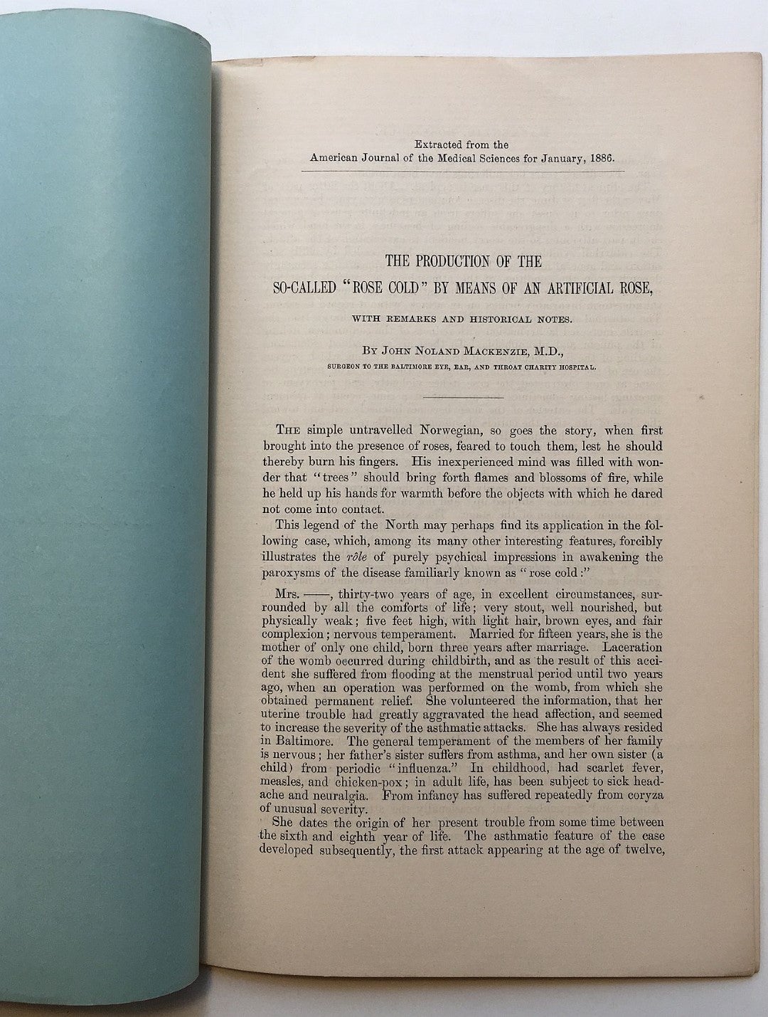 Signed pamphlet from his Medical library | William George MACCALLUM ...