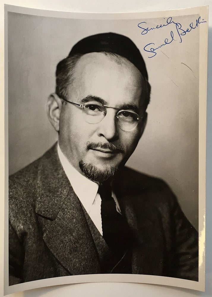 Item #273976 Signed Photograph. Samuel BELKIN, 1911 - 1976.