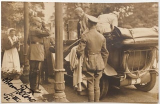 Item #274220 Signed World War I photograph postcard. Otto VON BELOW, 1857 - 1944