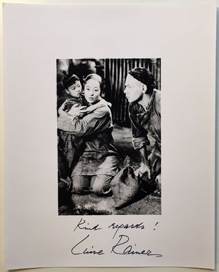 Item #274284 Signed Photograph. Luise RAINER, 1910 - 2014