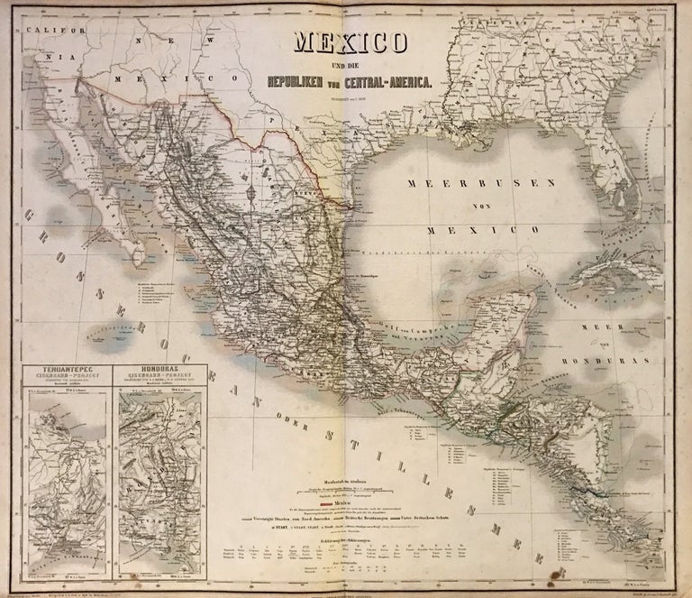 Item #274393 Mexico und die Republiken von Central-America. Carl GRAF.
