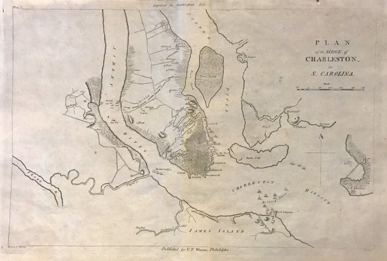 Item #274605 Plan of the Siege of Charleston in S. Carolina. John MARSHALL.