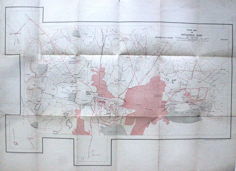 Item #275256 Guide Map of Gulbarga Fort. SURVEY OF INDIA OFFICES.