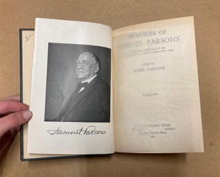 Memories of Samuel Parsons: Landscape Architect of the Department of Public Parks, New York.