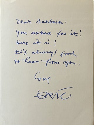 Autographed Note Signed inside a greeting card