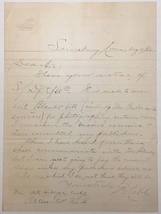 Item #278718 Autographed Letter Signed. George Washington CABLE
