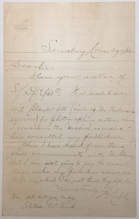Item #278718 Autographed Letter Signed. George Washington CABLE, 1844 - 1825