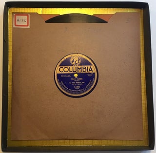 Item #278843 Signed 1915 Columbia Records phonograph disc. WEBER, FIELDS -- THE FATHERS OF...