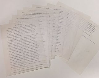 Item #278980 Souvenir Signed Typescript. George C. KENNEY, 1889 - 1977