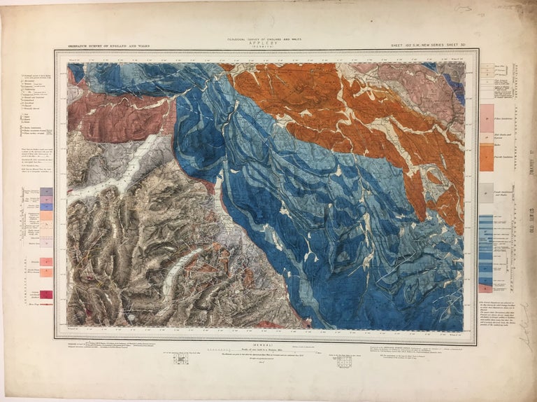 Item #279023 Appleby; Sheet 102 S.W. Geological Survey of England and Wales.