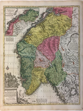 Item #279131 Regnum Norwegiae accurata et novissima delineatione. Tobias Conrad LOTTER