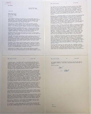 Item #279280 Important typed letter signed on personal letterhead. Paul MANN, 1913 - 1988