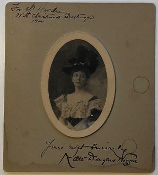 Item #279706 Gorgeous signed photograph. Kate-Douglas WIGGIN, 1856 - 1923