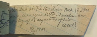 Rare signature of an Army officer from Montana