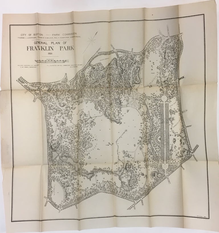 Item #279870 General Plan of Franklin Park. Frederick Law OLMSTED.