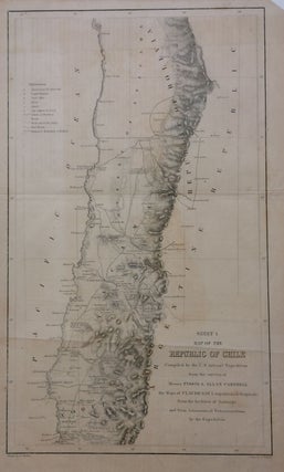 Item #279935 Map of the Republic of Chile - Sheets I, II, and III; Compiled by the U.S....