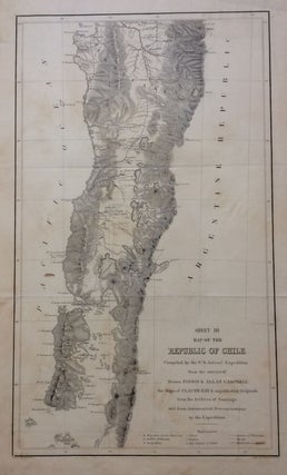 Map of the Republic of Chile - Sheets I, II, and III; Compiled by the U.S. Astronomical Expedition from the surveys of Pissis & Campbell