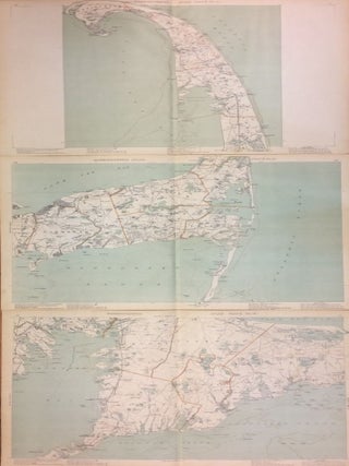 Item #279967 Massachusetts Atlas Triptych: Plates 8, 9, and 12. GEORGE H. WALKER, CO