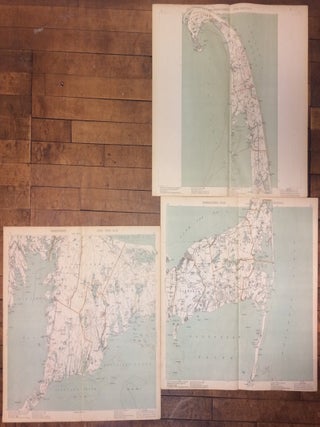 Massachusetts Atlas Triptych: Plates 8, 9, and 12