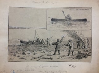 Item #280148 Discovering the first natives; Original drawing from Our Lost Explorers: The...