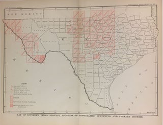 Item #280269 Map of Southern Texas, Showing Progress of Topographic Surveying and Primary...